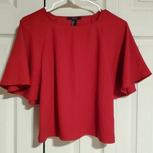 NEW Forever 21 women's red tops size S